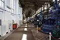 Vue du hall de production (15 turbines Kaplan)