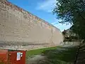 Murs de liaison à la rocca actuelle