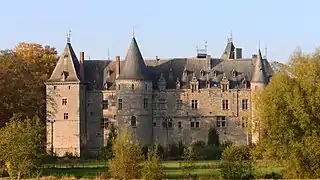 Le château au couché du soleil.