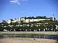 Château de Chinon vu de la rive gauche de la Vienne
