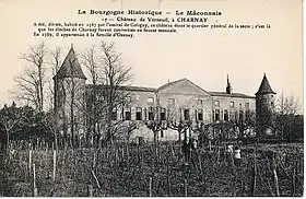 Château de Verneuil (carte postale début XXe&nbsp;siècle).