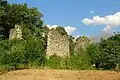 Les ruines du château fort de Revel.