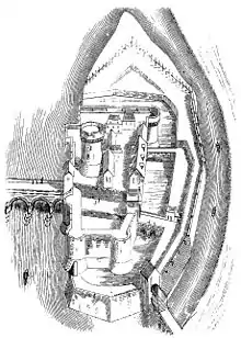 Le châtelet par Viollet-le-Duc.