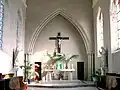 Le chœur de l'église Saint-Martin.