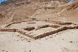 Ruines de l'édifice rituel d'Ein Gedi.