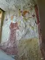Fresque de la nef : Personnages XIIe siècle.