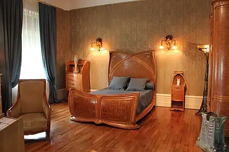 Chambre à coucher Majorelle, musée de l'École de Nancy.