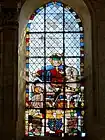 Charité de Saint-Martin (chevet, 3e&nbsp;fenêtre haute de g. à dr.).
