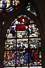 Naissance de la Vierge et mariage avec Joseph (5e&nbsp;travée du collatéral nord).