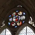 Saint Nicolas, Adam et Ève et Évangélistes (4e&nbsp;travée du collatéral sud).