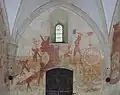 Fresque de l'enfer, mur nord-ouest.
