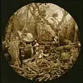 Dante, la commedia, l'Enfer. Chant XIII, forêt des suicidés et chiennes enragées.