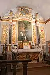 Maître autel, tabernacle et retable monumental.