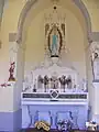 L'intérieur de la chapelle de Chagneux.