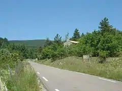 La chapelle du Ventouret après un peu moins de 8&nbsp;km d'ascension.