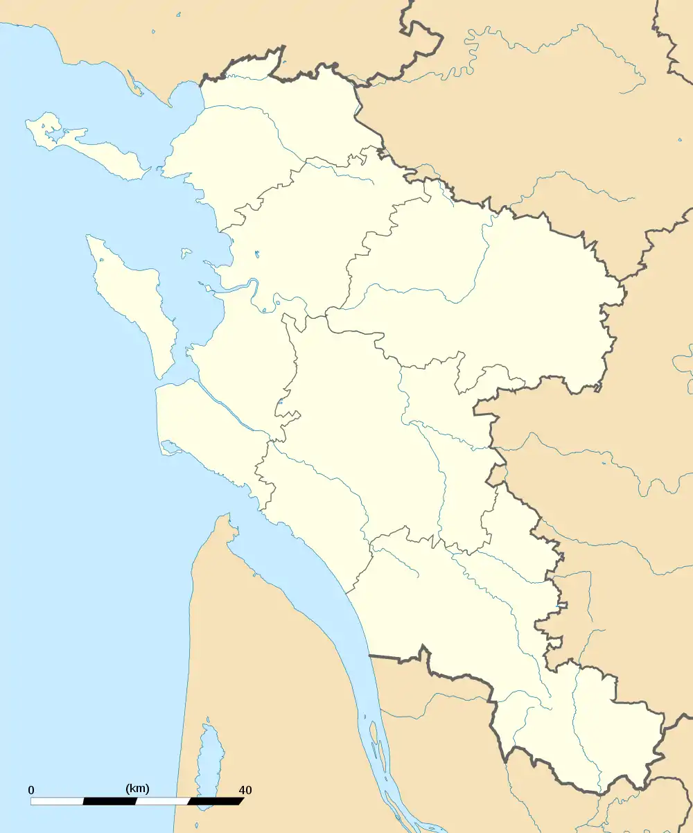 Position de Fouras en Charente-Maritime.