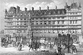 Façade au 19e&nbsp;siècle.