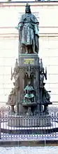 Monument dédié à l'empereur Charles IV à l'occasion du jubilé de l'université de Prague.