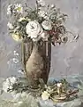 Bouquet de fleurs au chandelier, localisation inconnue.