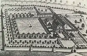 Plan d'archives de la Chartreuse, XIVe&nbsp;siècle.