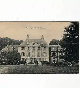 Le château de Kerbastic au début du XXe&nbsp;siècle.