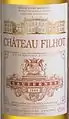 Une étiquette de Filhot 2008