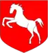 De gueules au cheval d'argent.