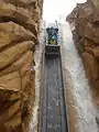 Chute inclinée à 53°
