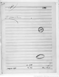 page du manuscrit