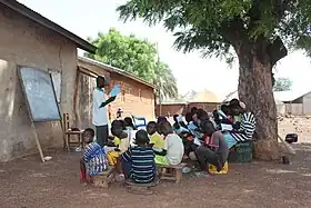 Classe de primaire dans le nord du pays