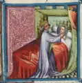 Bibliothèque nationale de France, manuscrit Fr. 2608, fo&nbsp;36&nbsp;vo, vers 1390-1400.
