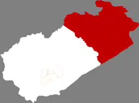 Localisation de Zhāngwǔ Xiàn