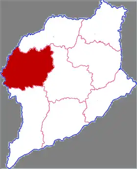 Localisation de Guàn Xiàn