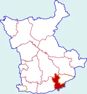 Localisation de Qíndū Qū