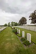 Le Chocques Military Cemetery.