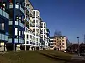 Frontage stérilisé par une pelouse ; Berlin, Allemagne