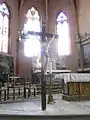 Le chœur de l'église. Vue partielle.