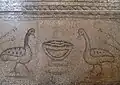 Détail de la mosaïque du sol