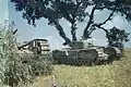 Char Churchill en Italie en juillet 1944 semblable à celui utilisé par les élèves du lycée St-Gloriana.