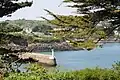 Douarnenez : le cimetière marin de Tréboul (vu de l'île Tristan)