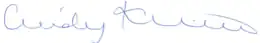 Signature de Dame Cindy Kiro