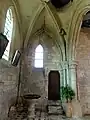 Bas-côté sud, extrémité occidentale (base du clocher).