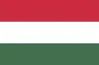 Drapeau civil utilisé lors de la Révolution hongroise de 1848.