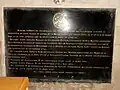 Plaque commémorative de la famille de Sessevalle.