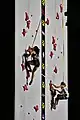 Épreuve féminine d'escalade de vitesse aux Championnats du monde d'escalade de 2018.