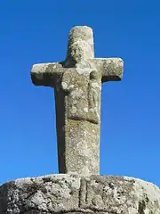 Croix du Requer, face de la Vierge à l'Enfant