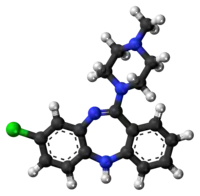 Structure de la Clozapine en 3D