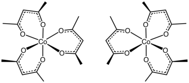 Tris-acétylacétonate de cobalt(III).