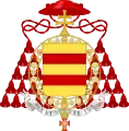 Cardinal Maximilien de Furstenberg, grand maître de l'Ordre équestre du Saint-Sépulcre de Jérusalem en 1966