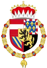 Armoiries de Philippe le Beau, archiduc d'Autriche et duc de Bourgogne (1482-1504).
